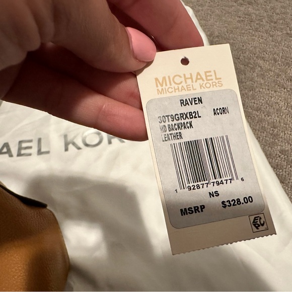 Michael Kors Raven Medium Backpack Pebbled Leather with Dust Bag - Picture 7 of 17